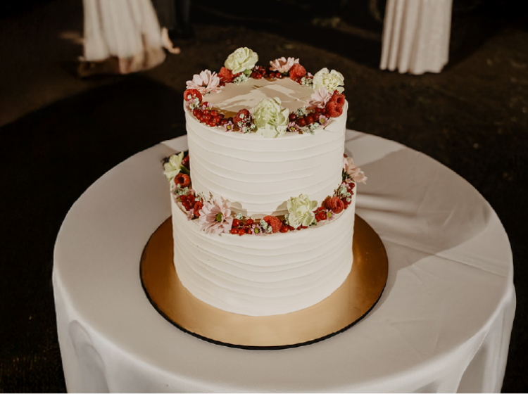 Zdjęcie tortu weselnego